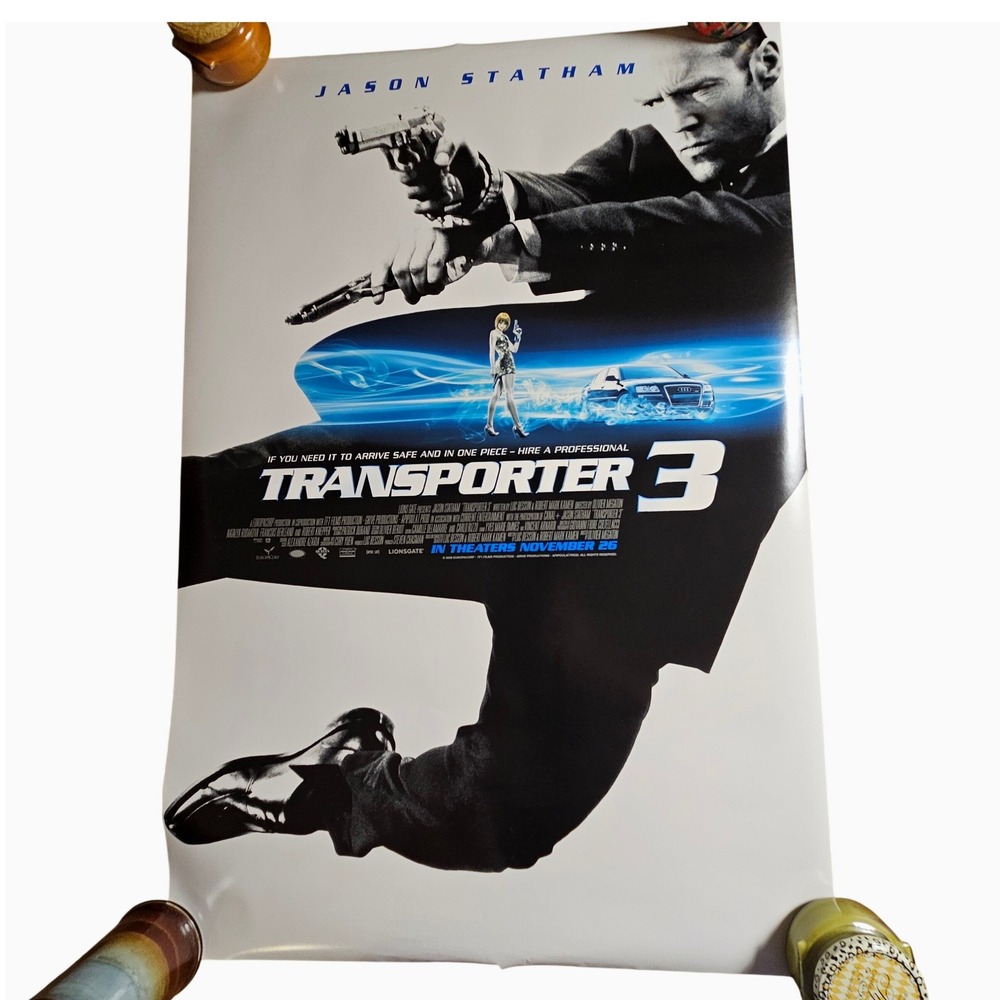 Transporter 3 2008 Original Advance Movie Poster 27x40 Jason Statham‎ D/S